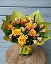 Букет цветов из:  Альстромерии и Розы в Архиповском
