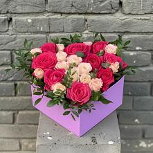 Цветочная композиция из Розы в коробке в Архиповском