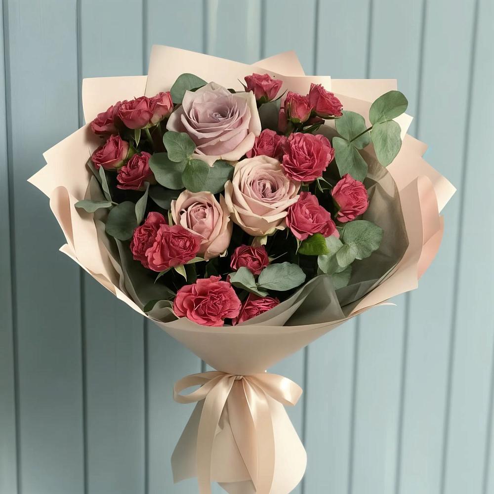 Букет цветов из: Гвоздики и Розы в Архиповском