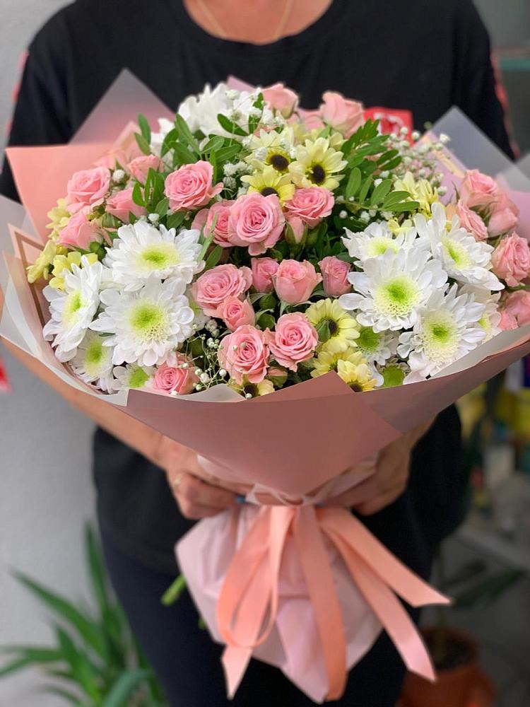 Букет цветов из: Розы и Хризантемы в Архиповском