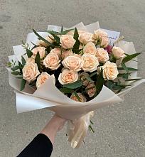 Букет Кремовые розы Латте в Архиповском