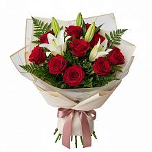 Букет цветов из:  Лилии и Розы в Архиповском