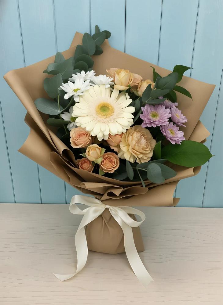 Букет цветов из: Герберы и Хризантемы в Архиповском