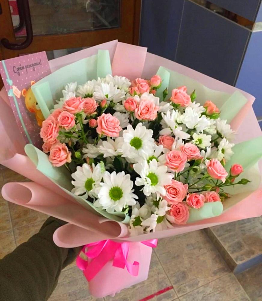 Букет цветов из: Розы и Хризантемы в Архиповском