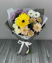 Букет цветов из:  Розы, Герберы и Хризантемы #REPLACE_PRED# Архиповском