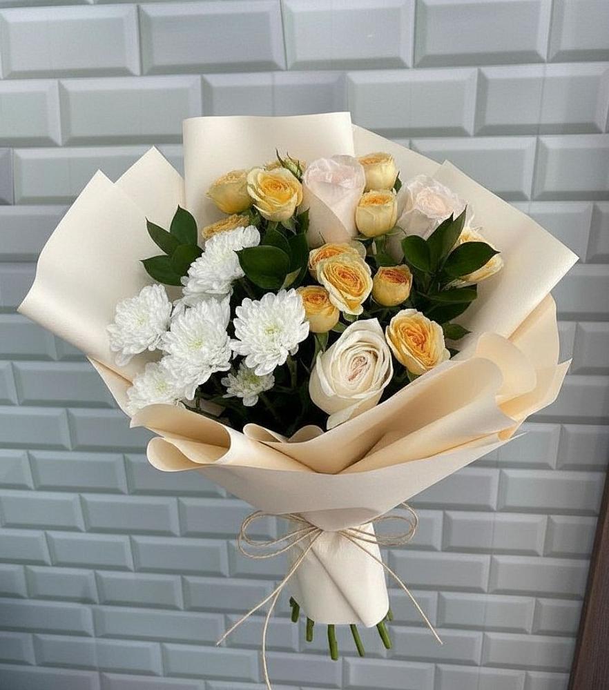 Букет цветов из: Розы и Хризантемы в Архиповском
