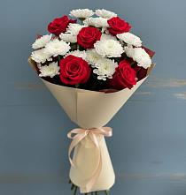Букет цветов из:  Розы и Хризантемы в Архиповском