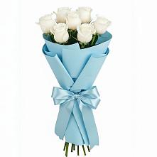 Букет 7 белых роз Проуд в Архиповском