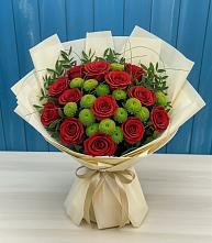 Букет цветов из:  Розы и Хризантемы #REPLACE_PRED# Архиповском