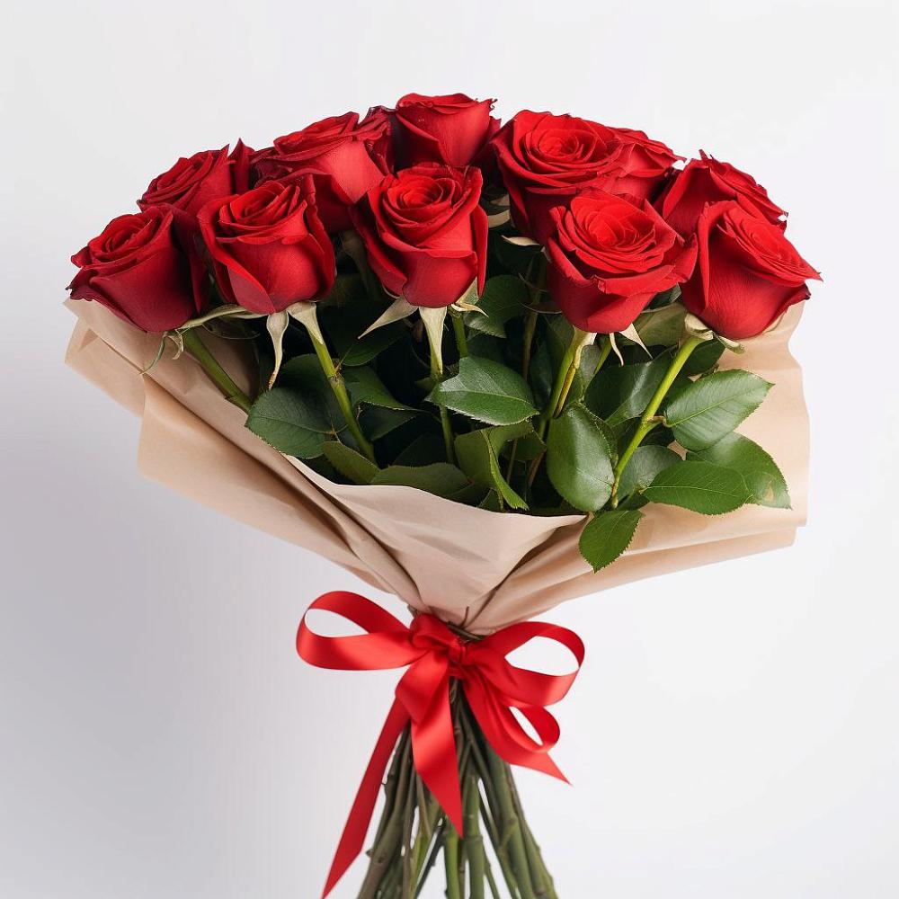 Букет 11 Красных роз Эдлесс Лав в Архиповском